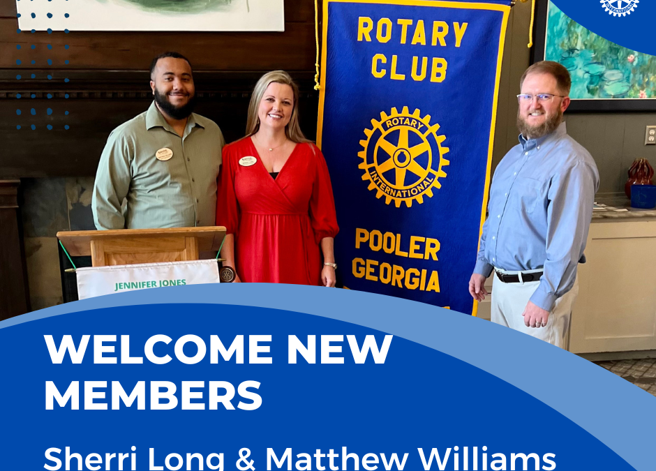 Welcome Sherri Long & Matthew Williams